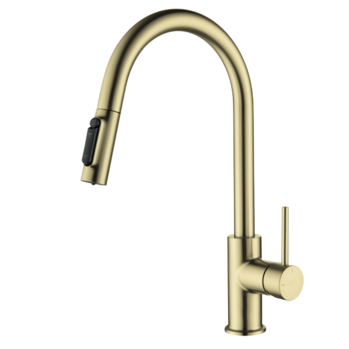 Blue Water bateria trójdrożna z wyciąganą wylewką Diana Plus (window) mosiądz antyczny (złoto szampańskie).