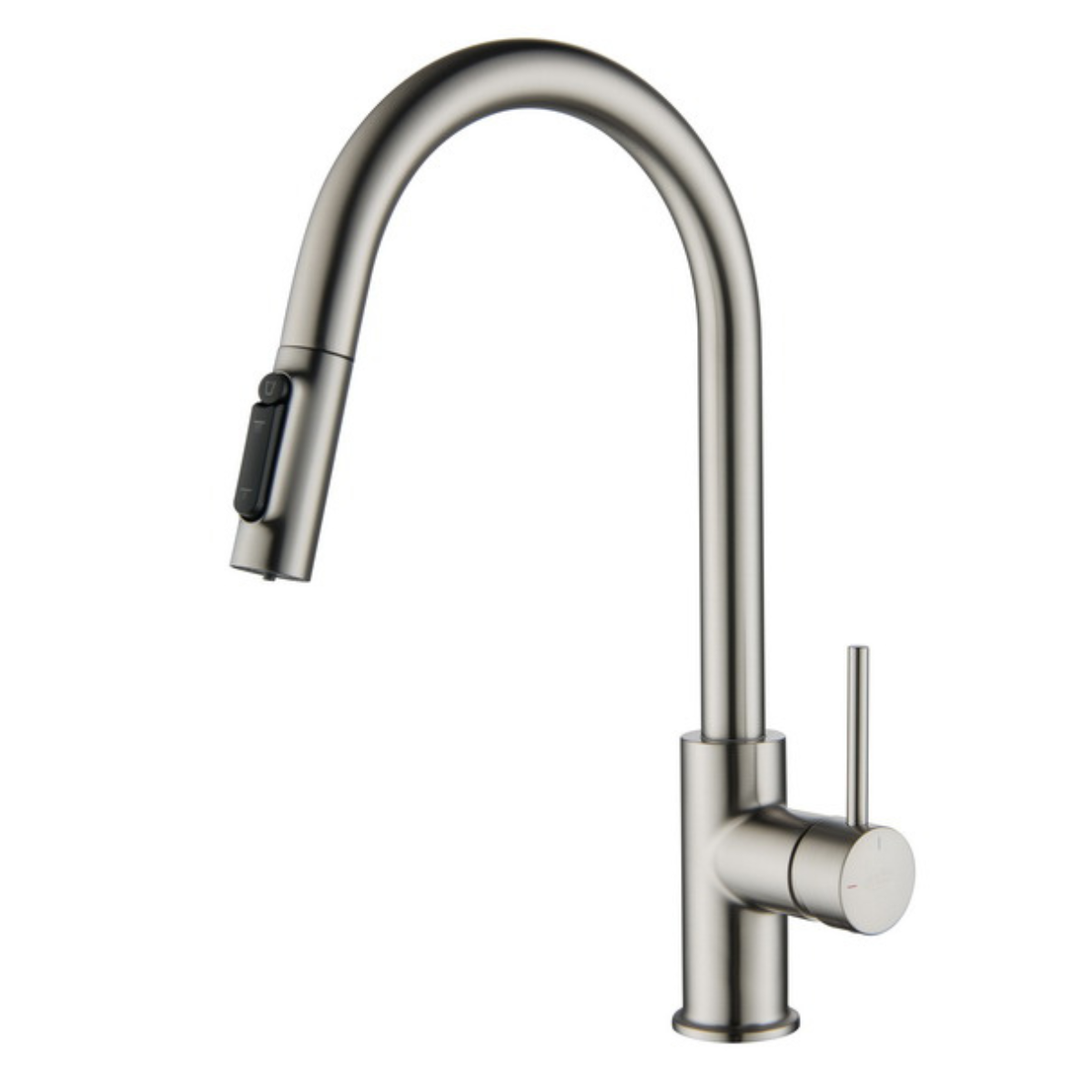 Bateria trójdrożna Blue Water Diana Plus (window), kolor stal (nikiel), wyciągana bateria, wyciągana wylewka.