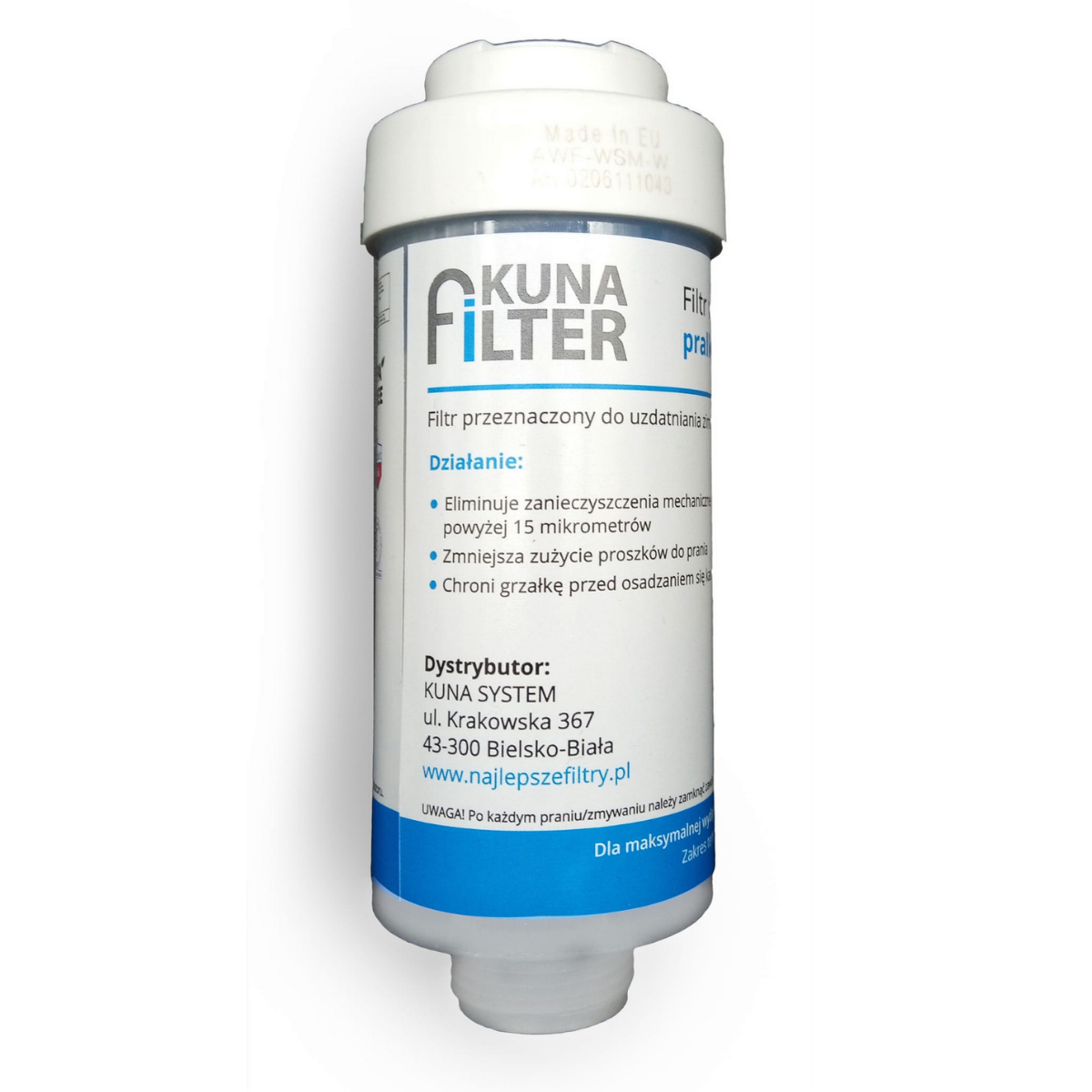 Filtr do pralki i zmywarki. Przedłuż żywotność sprzętu AGD. Filtr pralkowy do wody z kamieniem.