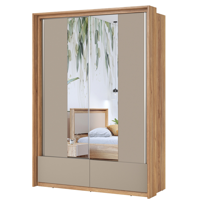 Dwudrzwiowa szafa przesuwna do sypialni 159 cm IMPRESSIO