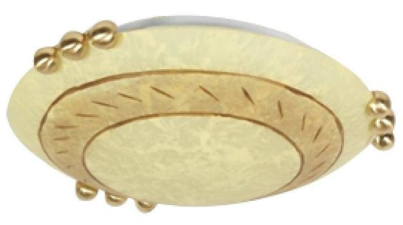 Plafon sufitowy 1-punktowy do salonu BIG szklany okrągły