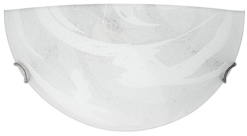 Biały plafon szklany ścienny do przedpokoju Lunar 30 cm