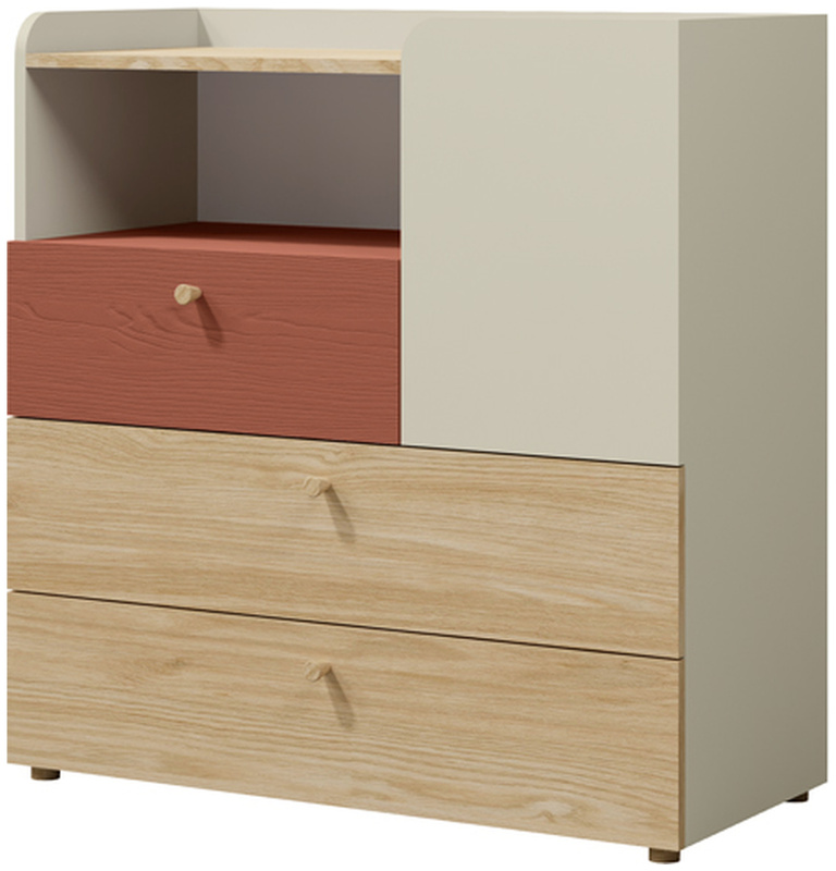 Nowoczesna mała komoda młodzieżowa z szufladami 90 cm YOKO