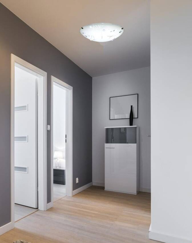 Biały plafon sufitowy LED 4000K do salonu Astro szkło metal