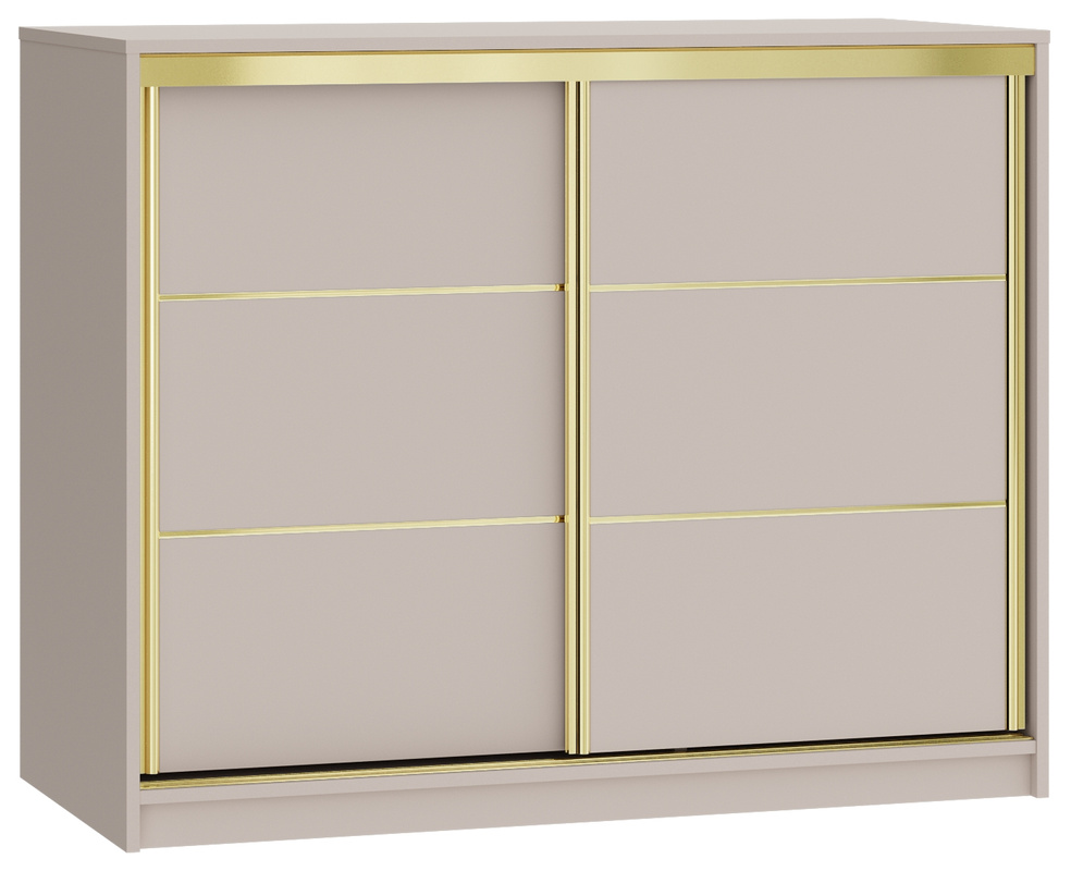 Mała komoda przesuwna z szufladami 120 cm GOLD