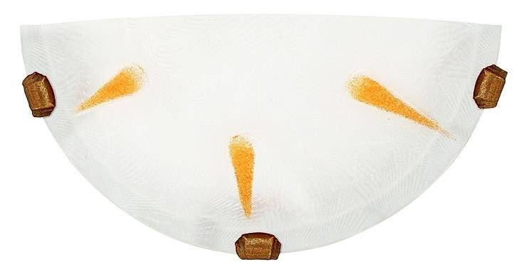 Biały żółty plafon sufitowy do salonu LANCIA metal szkło