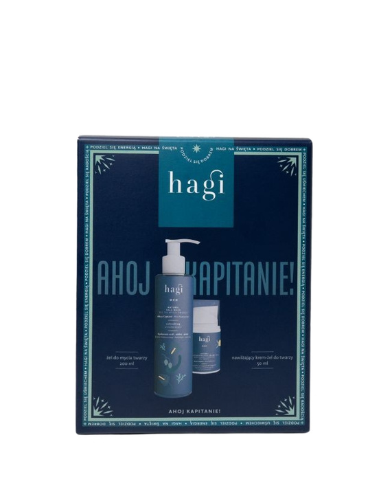 Hagi Zestaw Ahoj Kapitanie – żel do mycia twarzy + krem-żel nawilżający