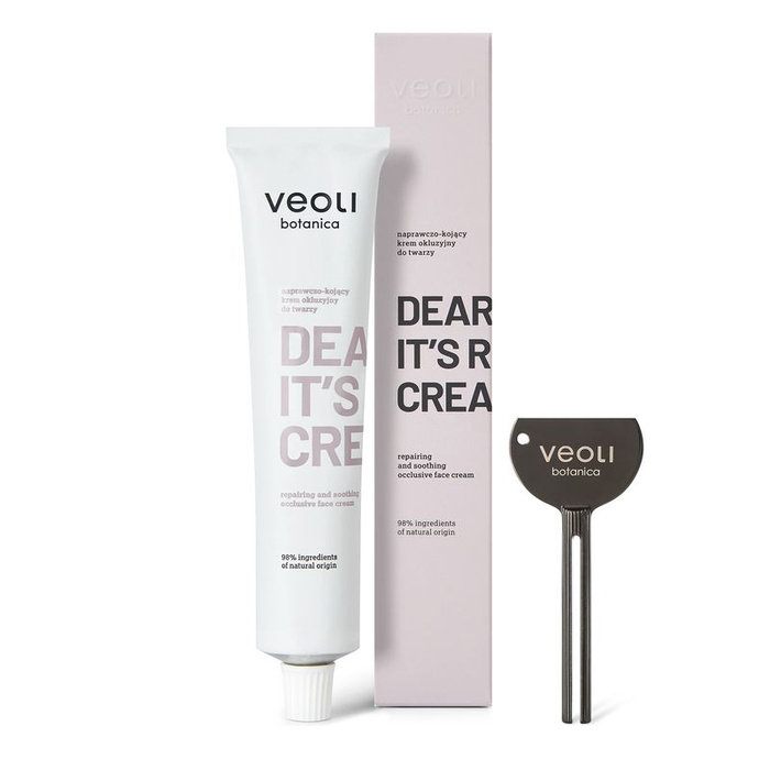 Veoli Botanica DEAR SKIN, IT’S RICH CREAM Naprawczo-kojący krem okluzyjny do twarzy, 75 ml