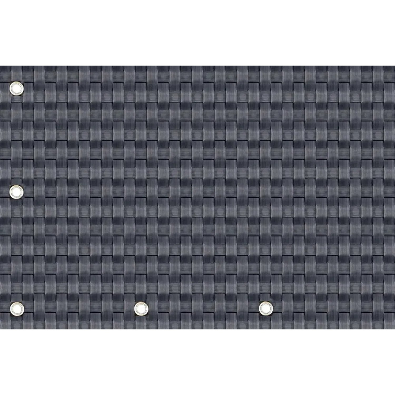 Mata rattanowa na wymiar grafitowa - 10 x 100 cm