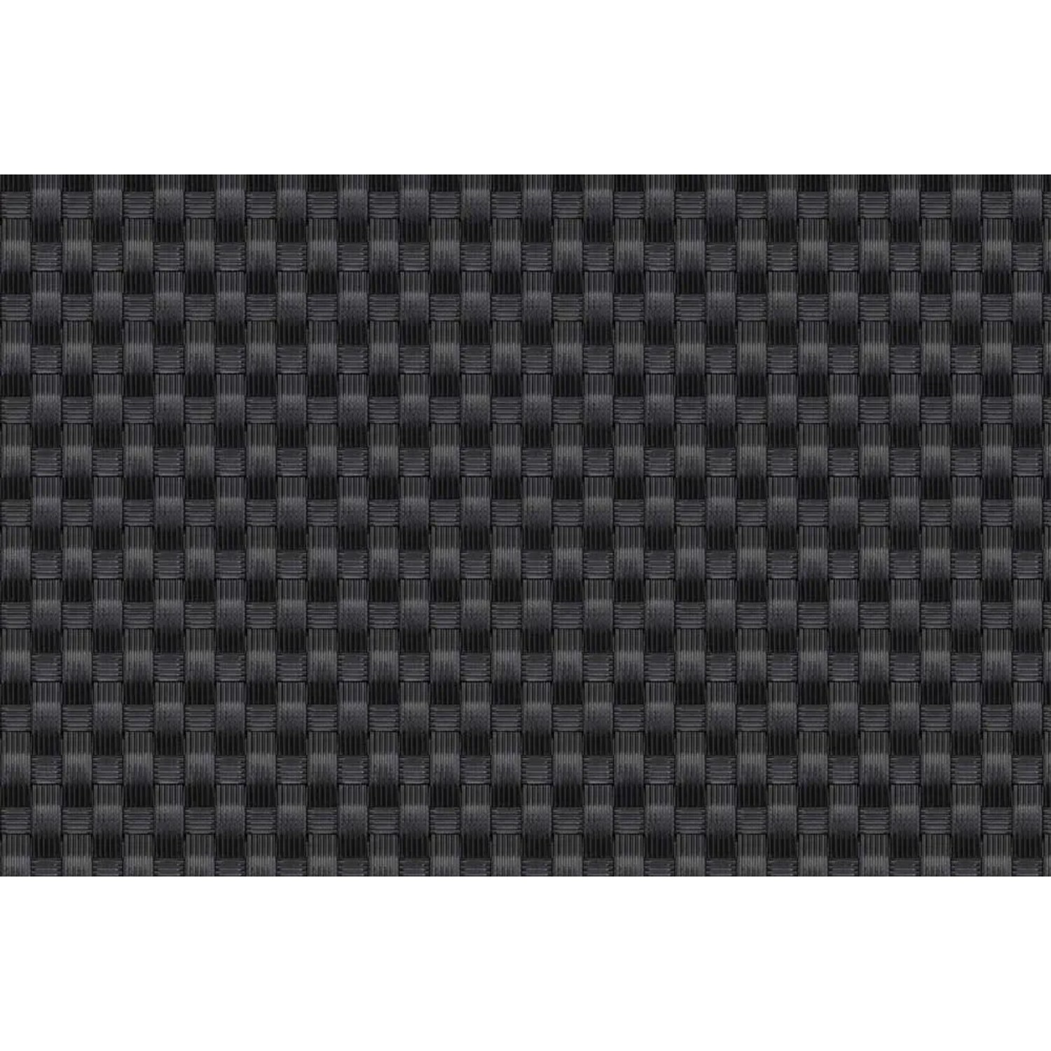 Mata rattanowa na wymiar czarna - 10 x 110 cm