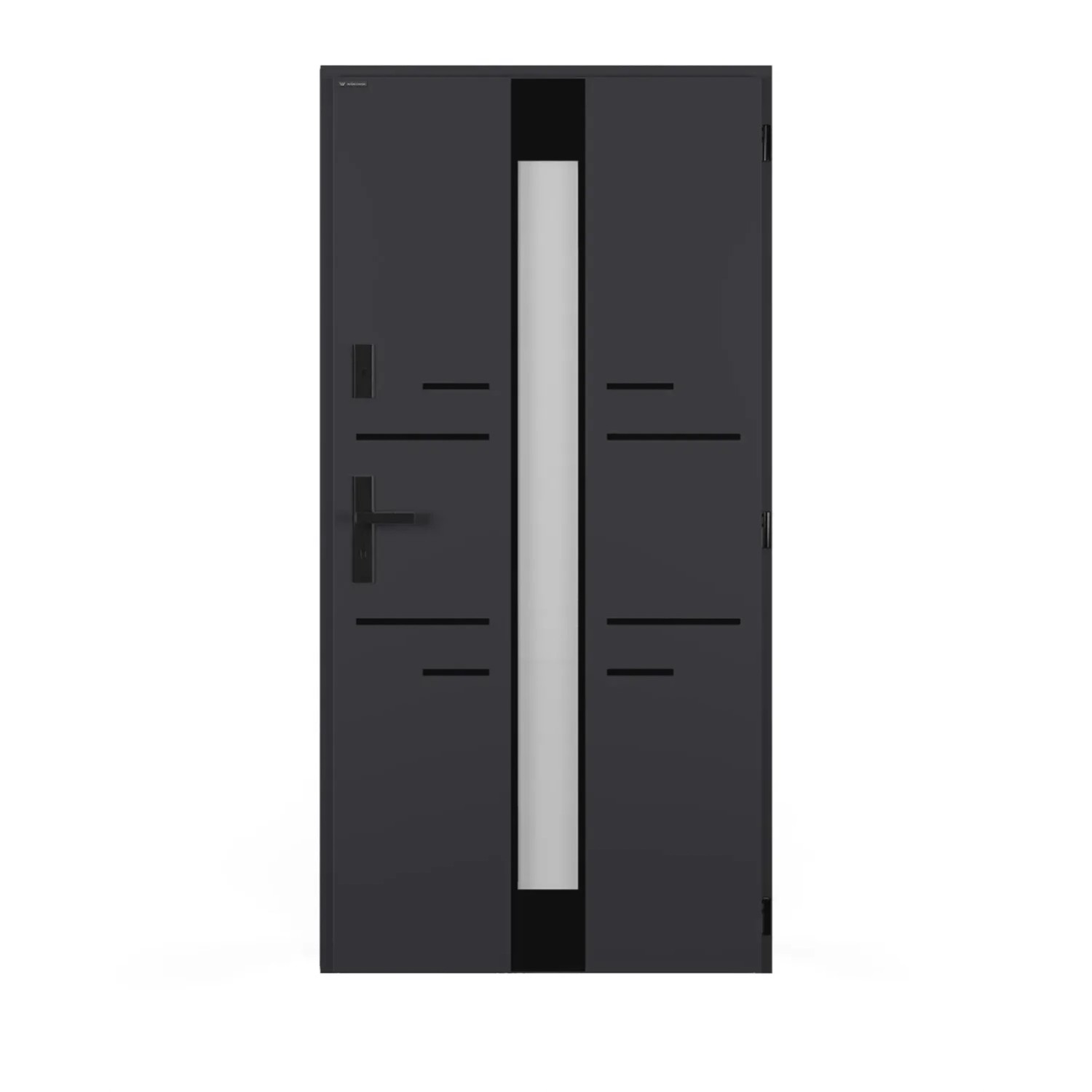 Wiśniowski Drzwi zewnętrzne TROPO LUSTRO antracyt 90P