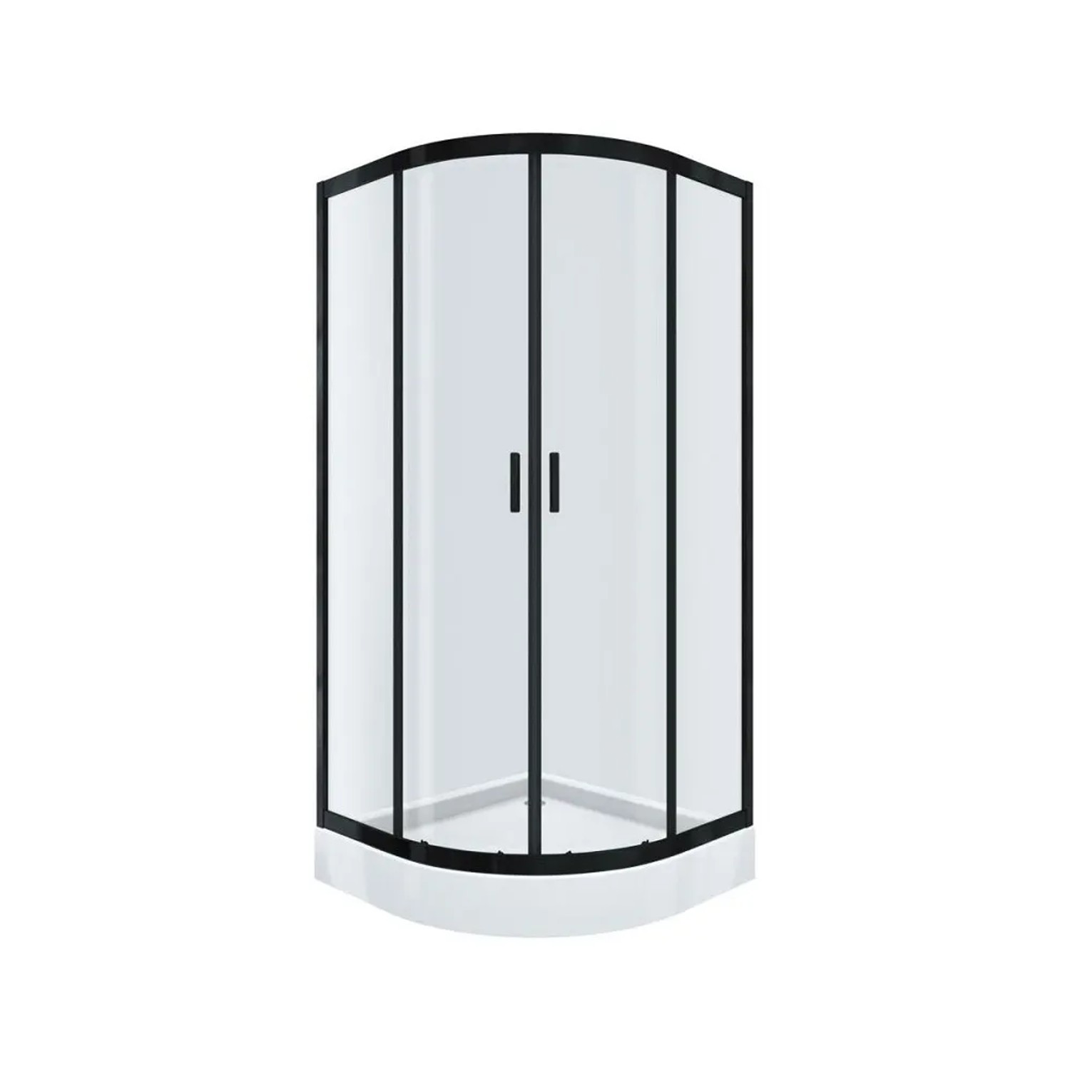 Cersanit Kabina prysznicowa Brasco 90 czarna z brodzikiem