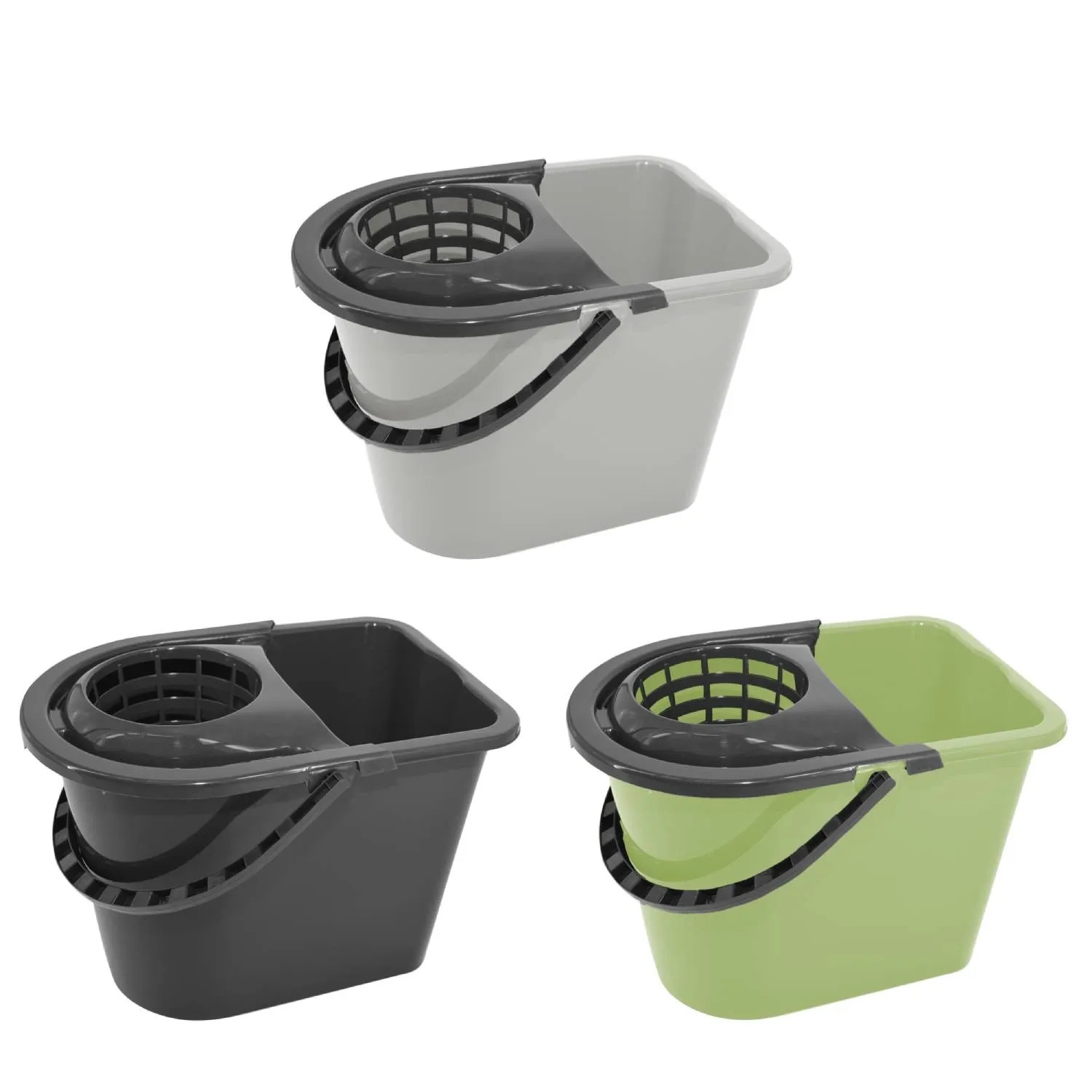 York Wiadro z okrągłym wyciskaczem 14L mix kolorów