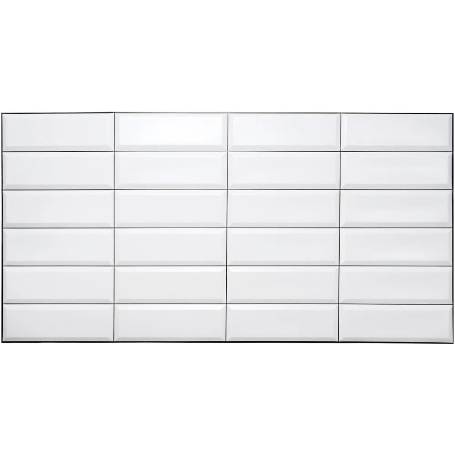 Polami Kafel dekoracyjny PVC Black seam 48x96 cm