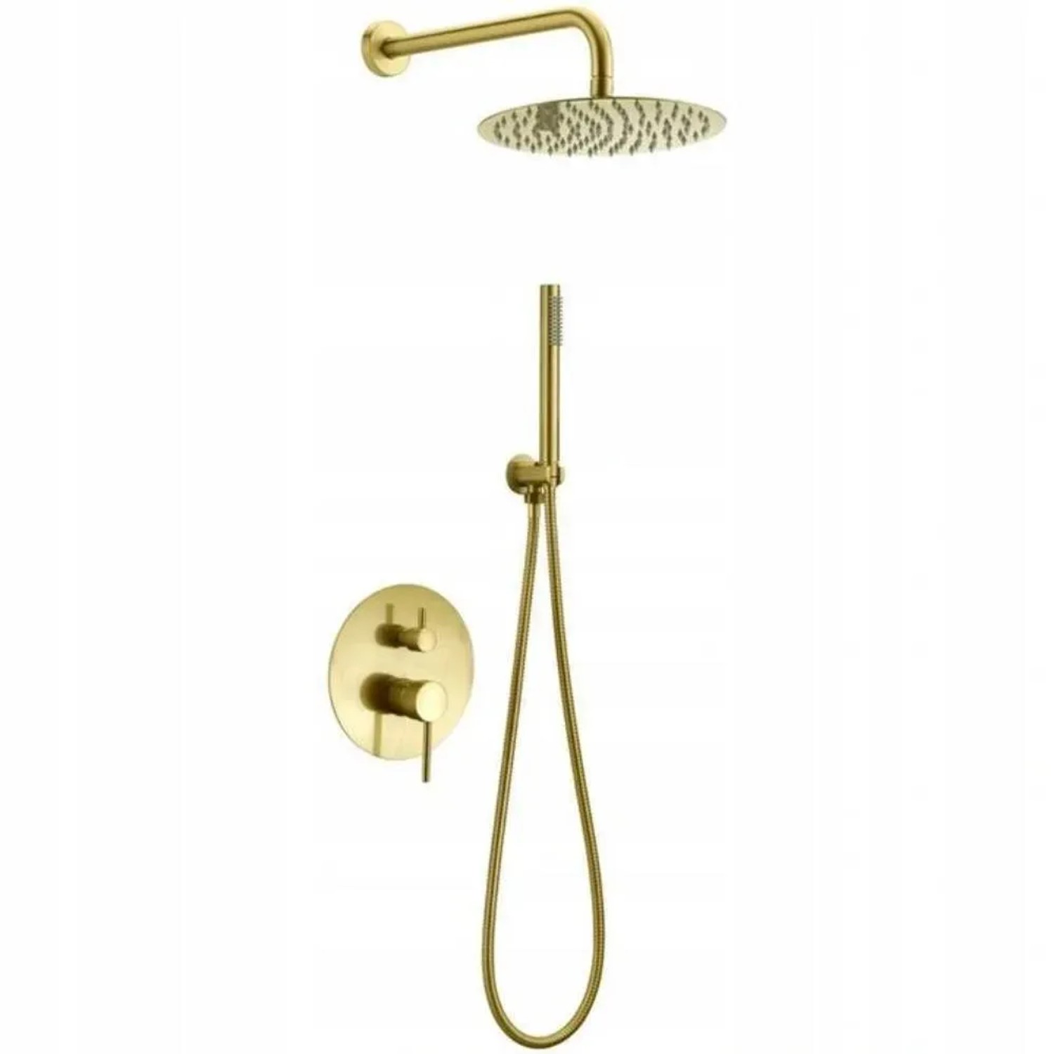 Rea Zestaw prysznicowy podtynkowy Lungo złoty