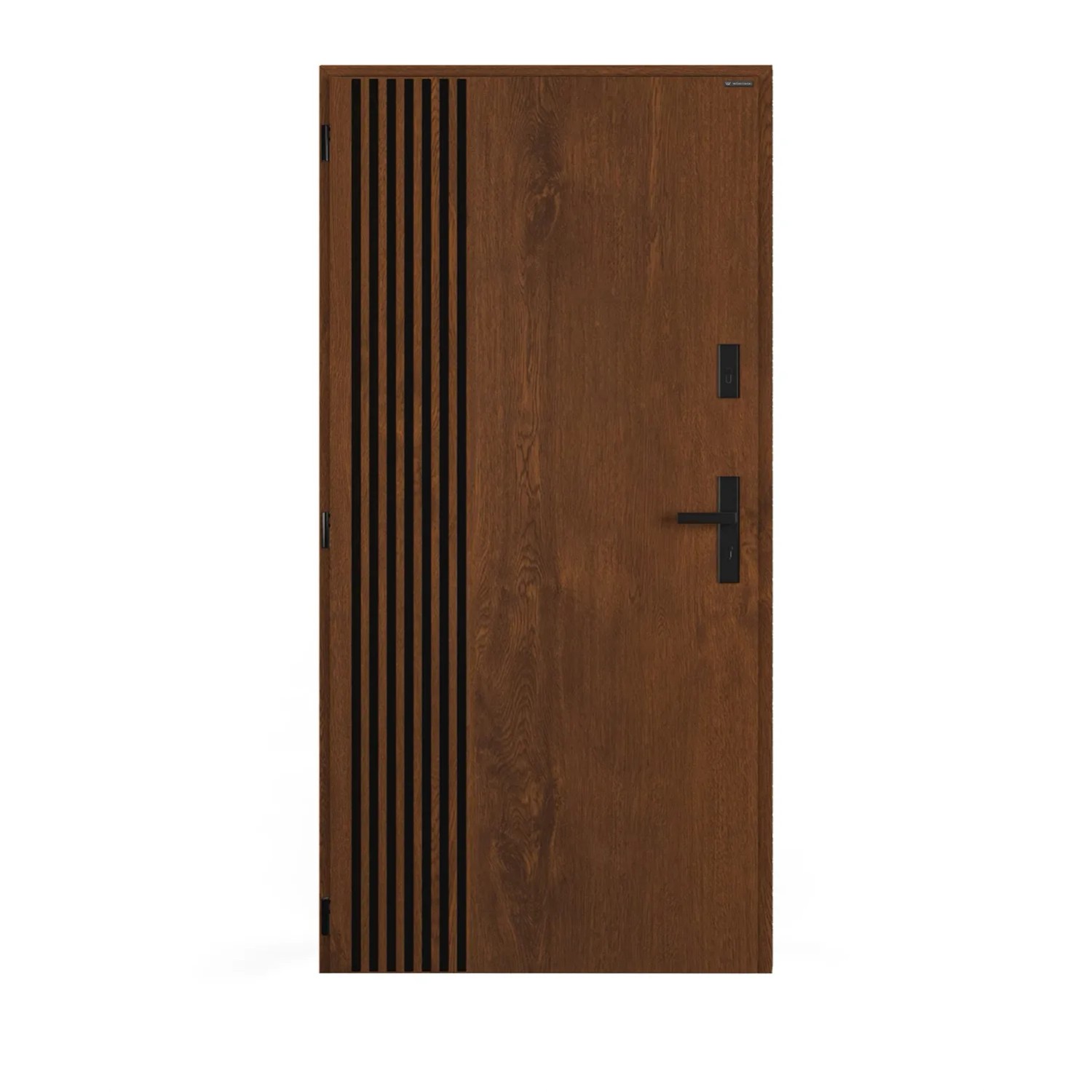 Wiśniowski Drzwi zewnętrzne TARGO PEŁNE Orzech 90L