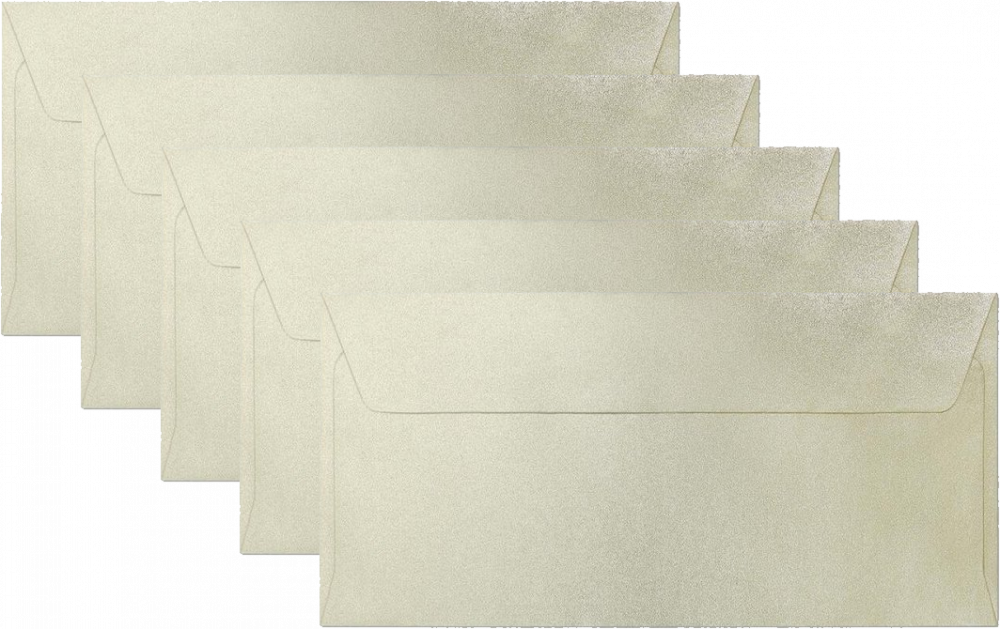 Koperta ozdobna Galeria Papieru Millenium, DL, 120g/m2, 10 sztuk, kremowy