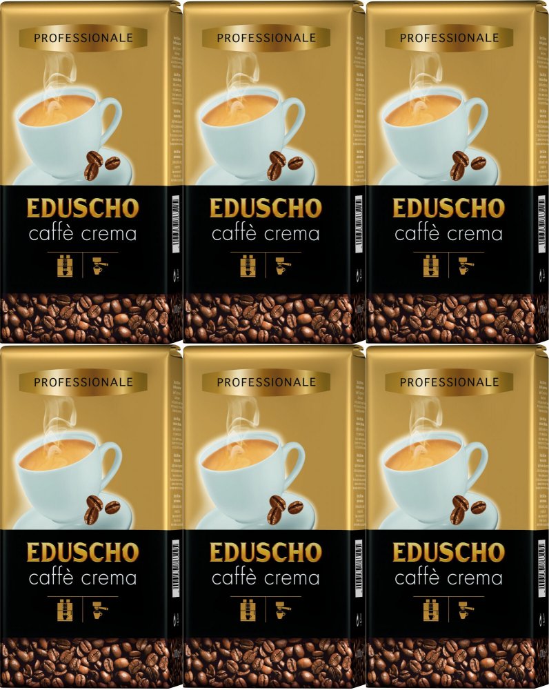 6x Kawa ziarnista Eduscho Caffé Crema, 1kg