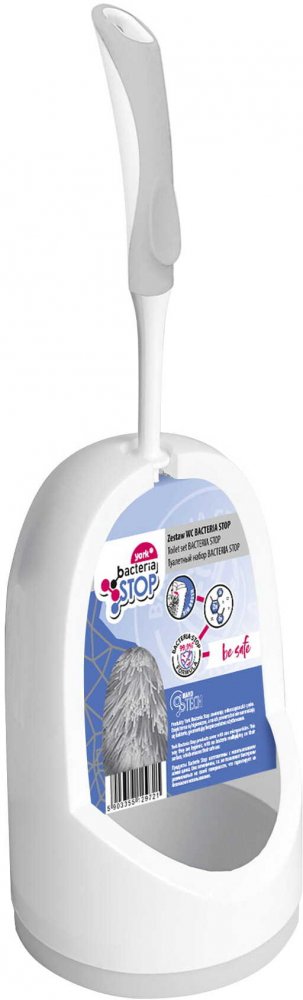 Zestaw York bacteria Stop WC Lux, biało-szary