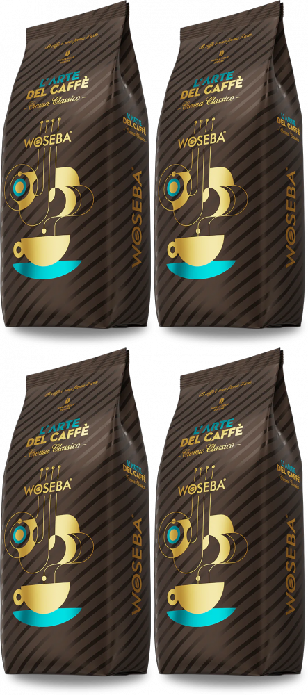 4x Kawa ziarnista Woseba L’Arte Del Caffe Crema Classico, 1kg