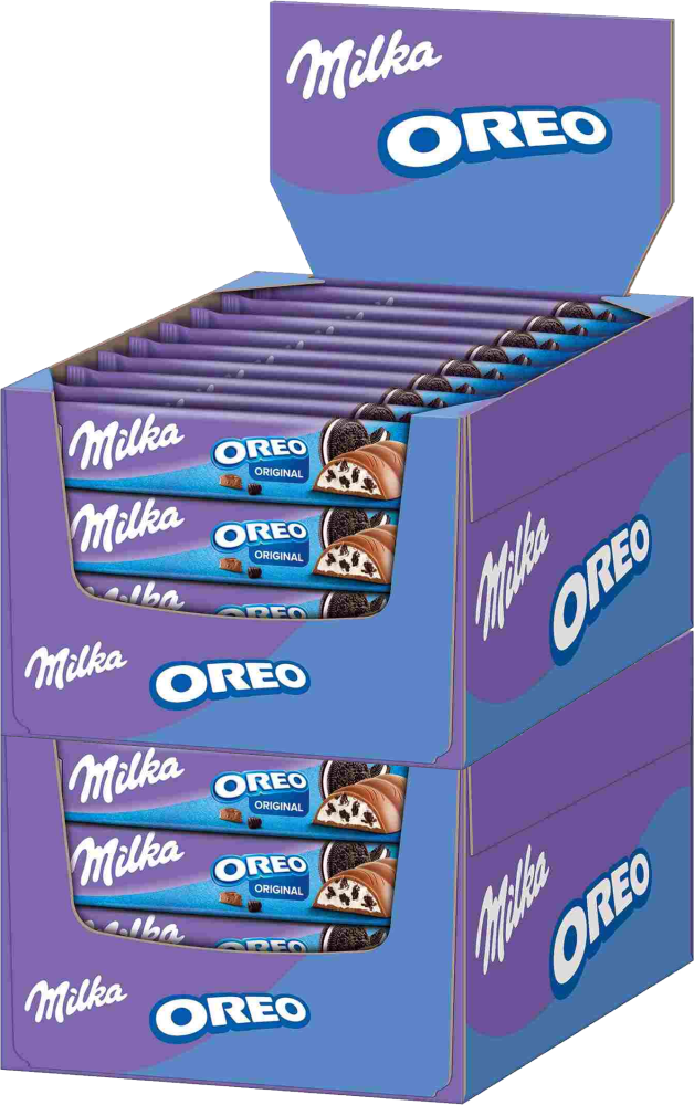 72x Baton Milka & Oreo Original, waniliowy, 37g