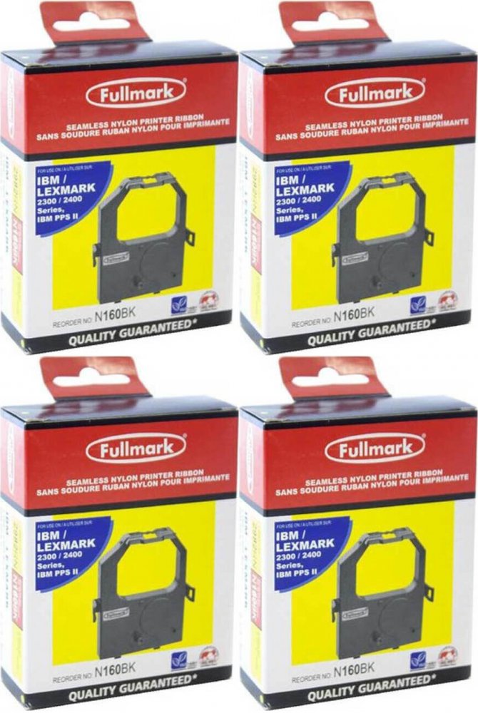 4x Taśma Fullmark do drukarki igłowej, black (czarny)