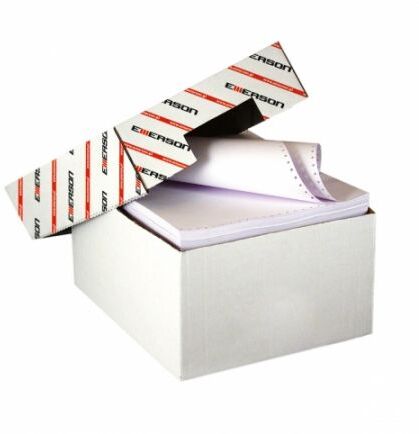 Papier do drukarki igłowej (składanka) Emerson, 240mmx12, 2000 składek, 1+0, bez nadruku