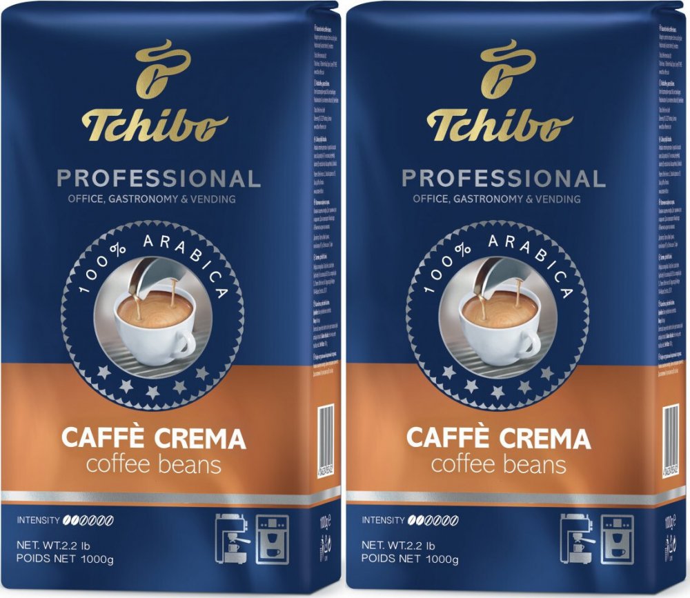 2x Kawa ziarnista Tchibo Professional Caffé Crema, 1kg
