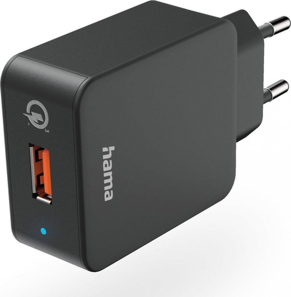 Ładowarka sieciowa Hama Qualcomm Quick Charge 3.0, 19.5W, czarny