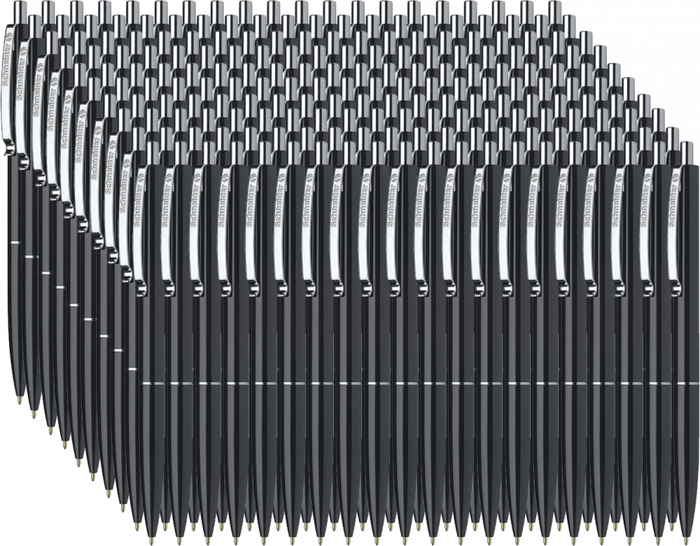 200x Długopis automatyczny Schneider K15, M, czarny