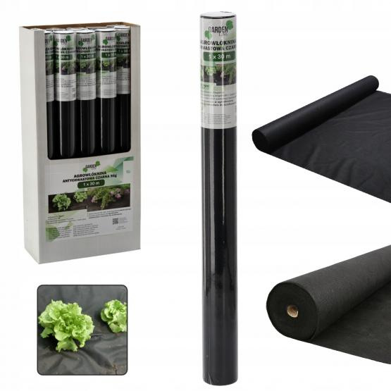 Agrowłóknina 1x30 m czarna 50g
