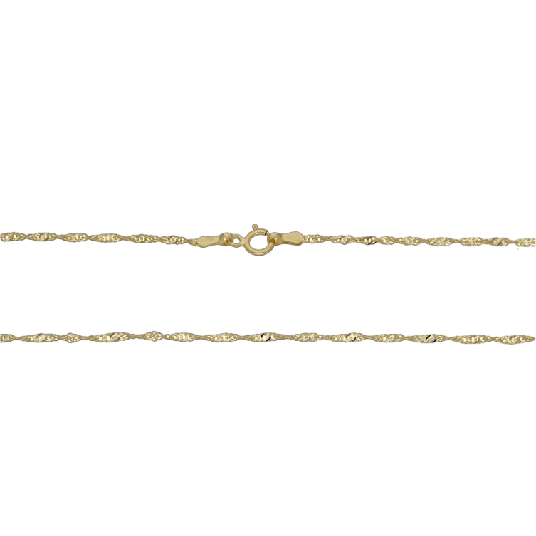 Złoty łańcuszek 55 cm Singapur - wysyłka 24 h! - Mennica Skarbowa