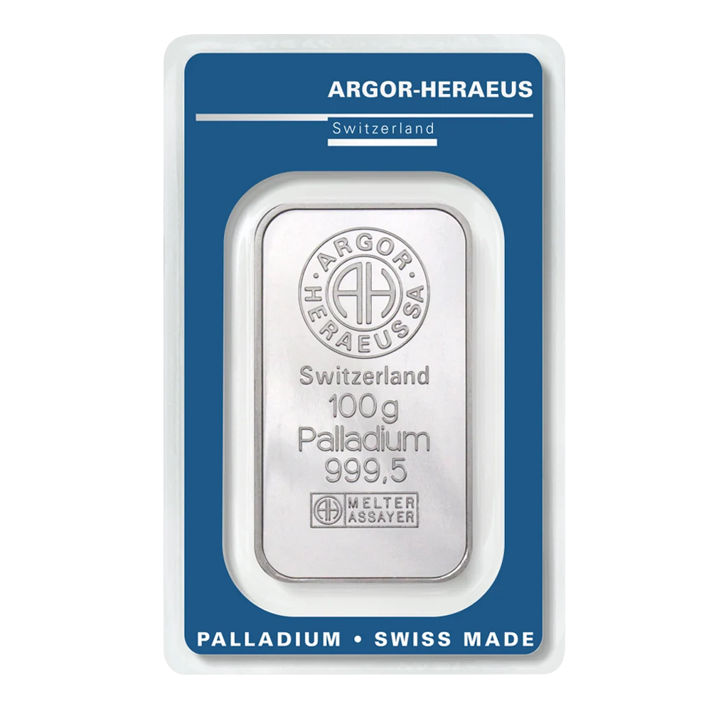 100 g Sztabka palladu niesortowana - wysyłka 24 h! - Mennica Skarbowa