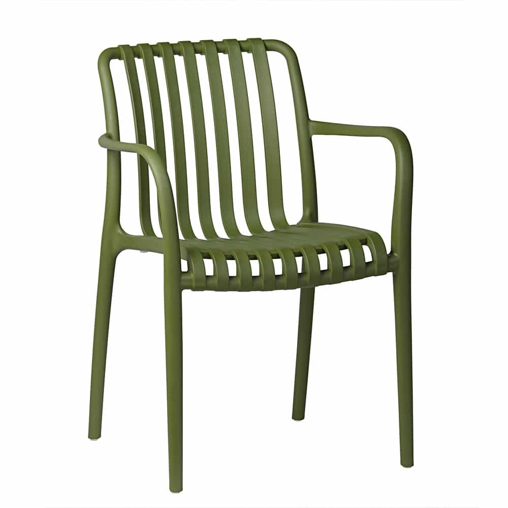 Krzesło ogrodowe ażurowe Aura - zielone