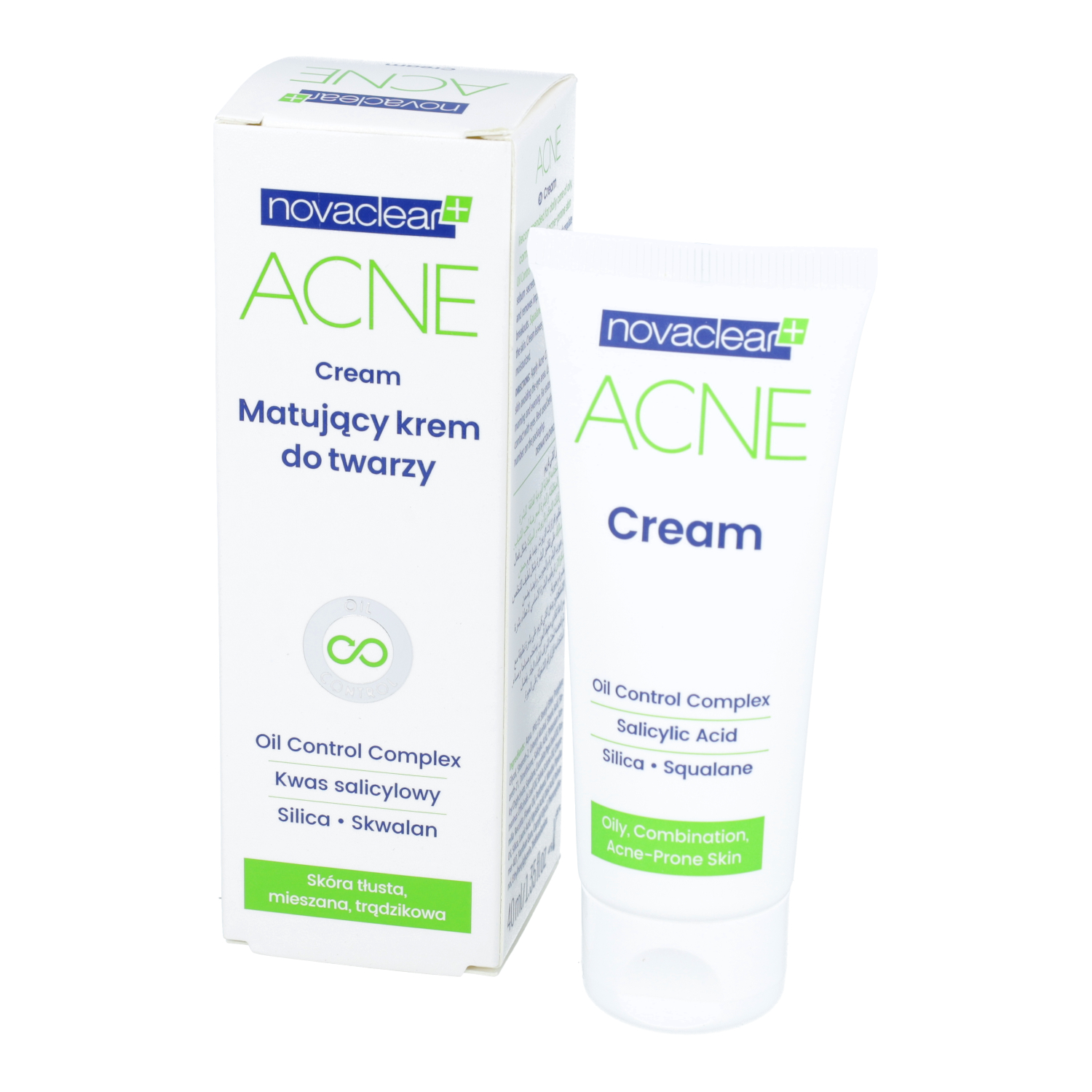 Novaclear acne - matujący krem do twarzy, 40 ml
