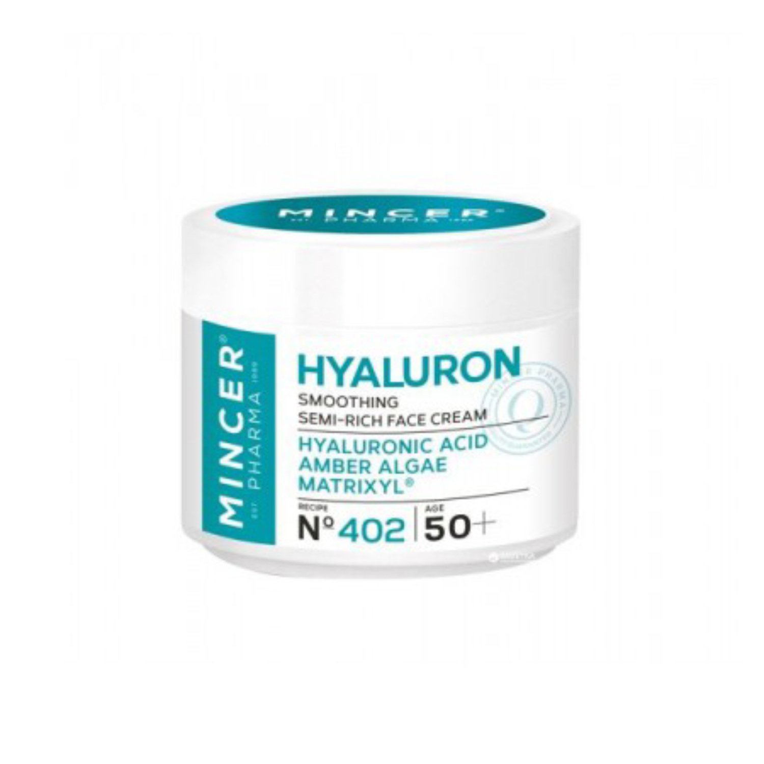 Mincer pharma hyaluron - wygładzający, półtłusty krem do twarzy 50+, 50 ml