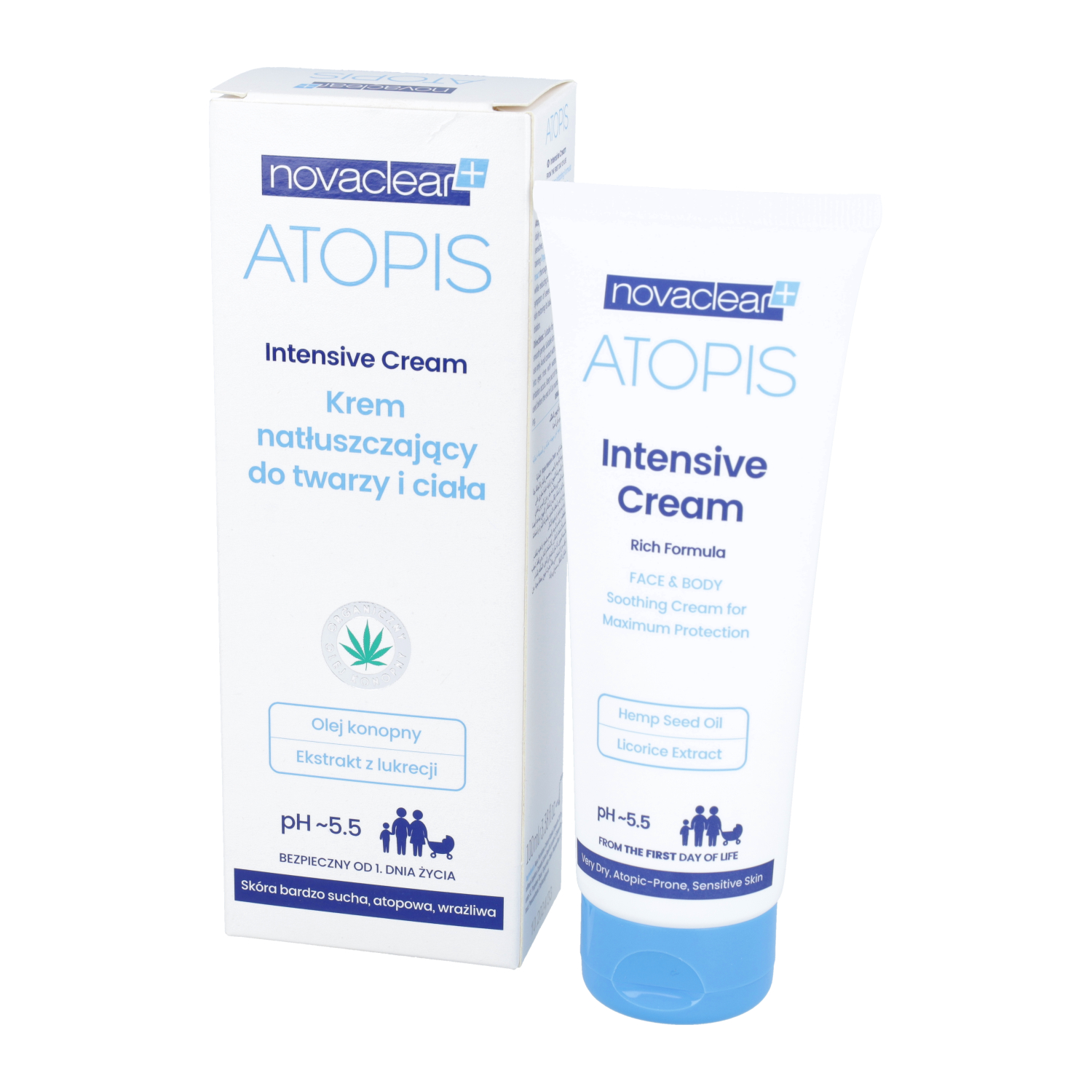 Novaclear atopis - krem natłuszczający do twarzy i ciała intensive cream, 100 ml