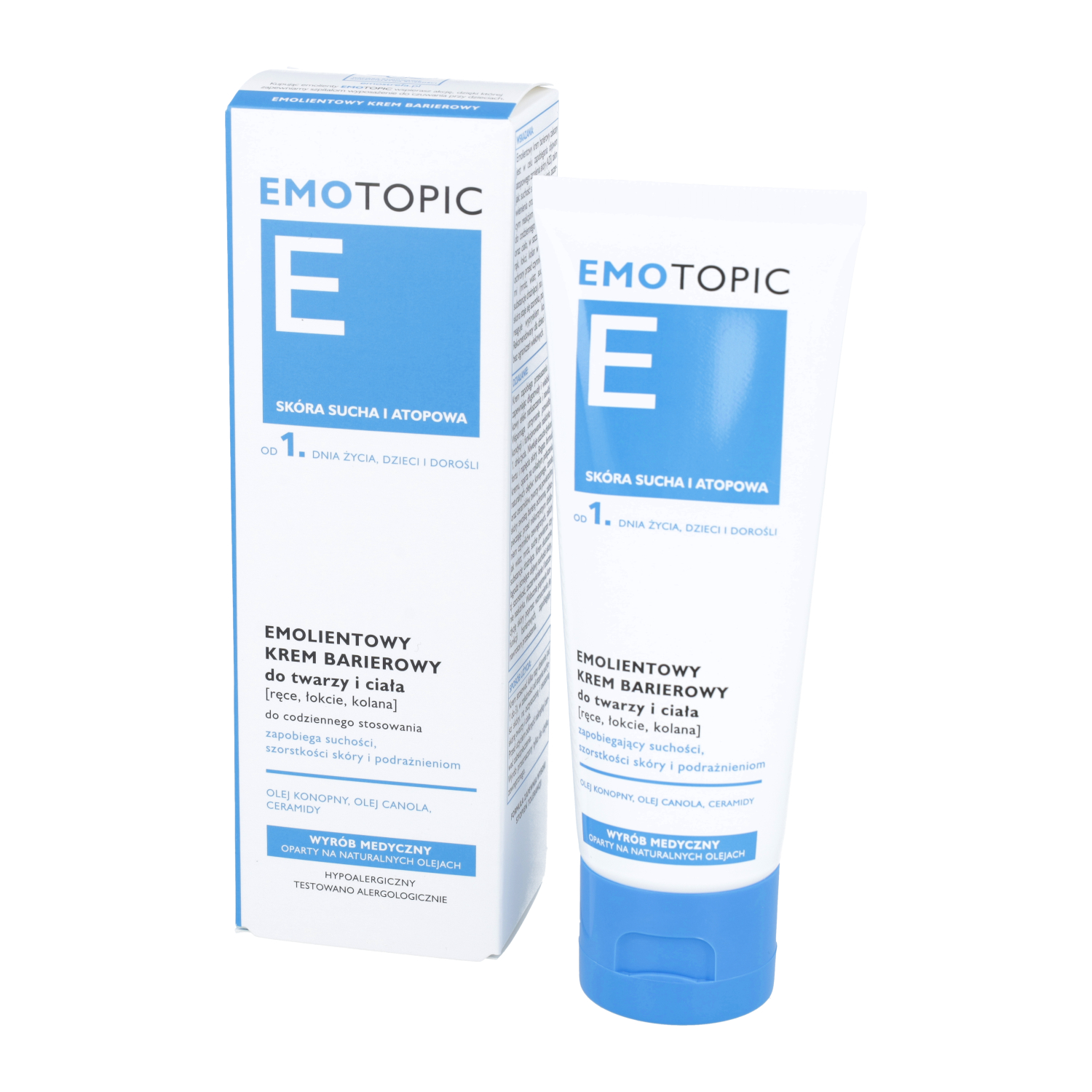 Emotopic - emolientowy krem barierowy do twarzy i ciała, 75 ml