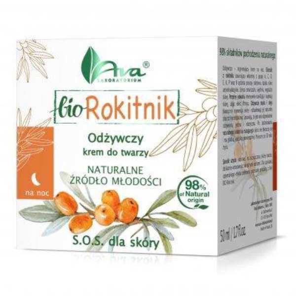 Ava bio rokitnik - krem odżywczy do twarzy, 50 ml