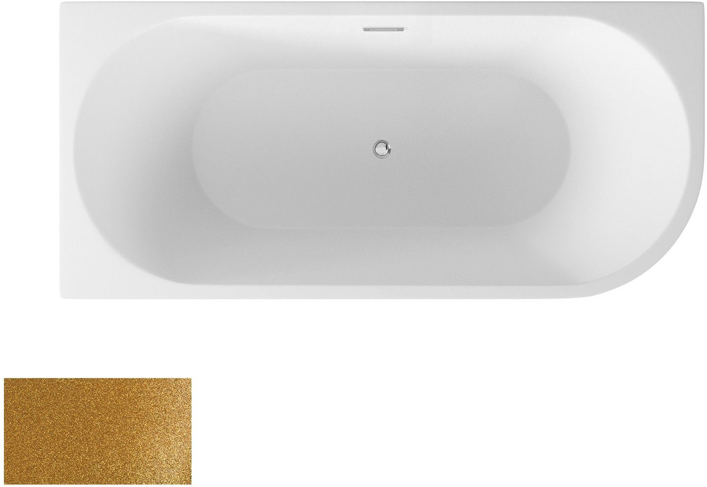 Besco Zoya wanna przyścienna 170x80 cm prostokątna biała #WA-170-ZPZZ