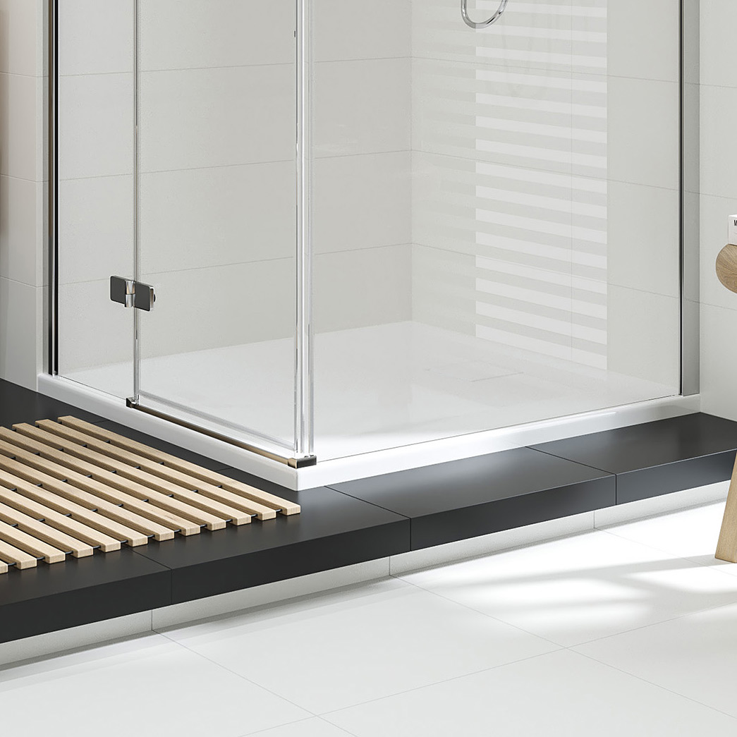 Cersanit Tako Slim brodzik 90x90 cm kwadratowy biały S601-122