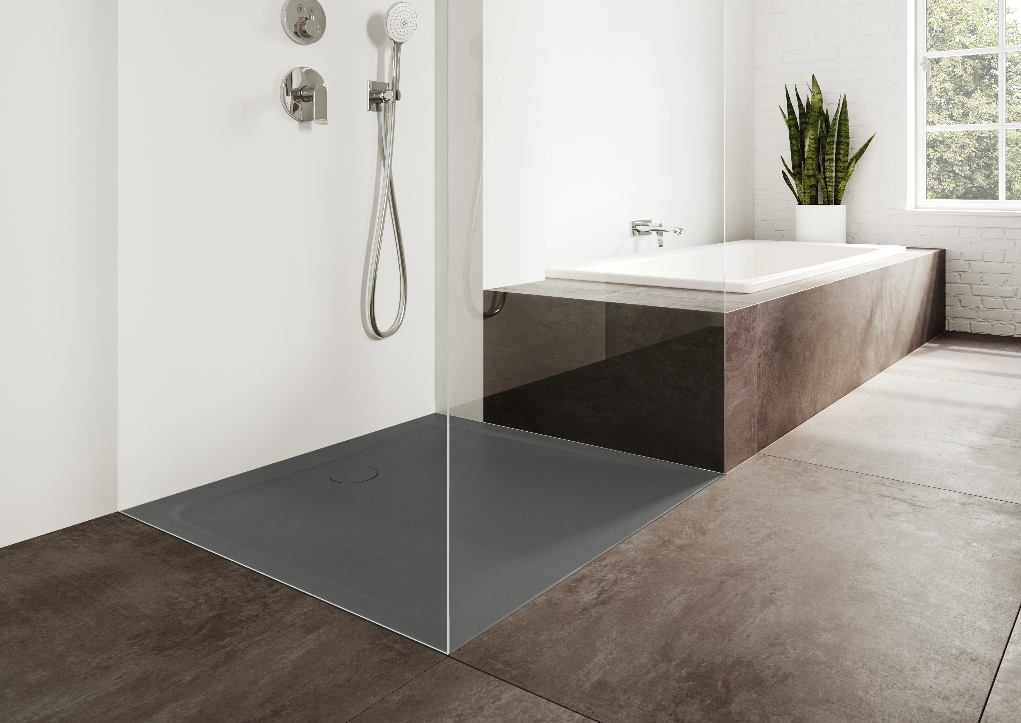 Kaldewei Cayonoplan brodzik 90x90 cm kwadratowy model 2254-5 z obniżonym nośnikiem styropianowym cool grey 70 361447980665