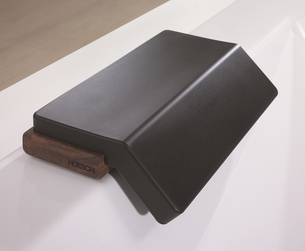 Hoesch zagłówek do wanny PU/drewno egzotyczne 89216