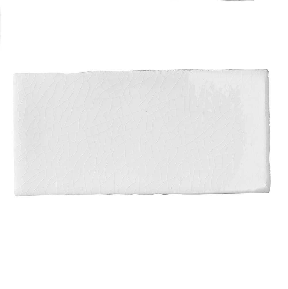 Amadis Seville Crackle Caleta płytka cegiełka ścienna 13x6.5 cm biała