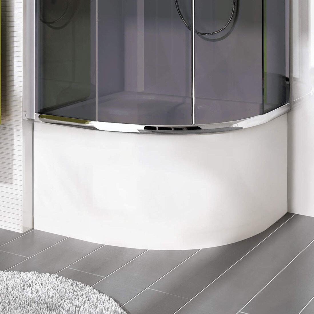 Deante Deep brodzik 80x80 cm półokrągły biały KTD042B - Wysyłka w 24h