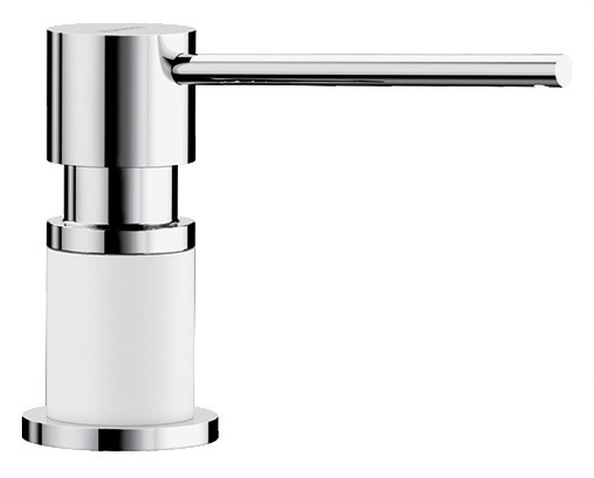 Blanco Lato dozownik do płynu 300 ml blatowy biały/chrom 525814