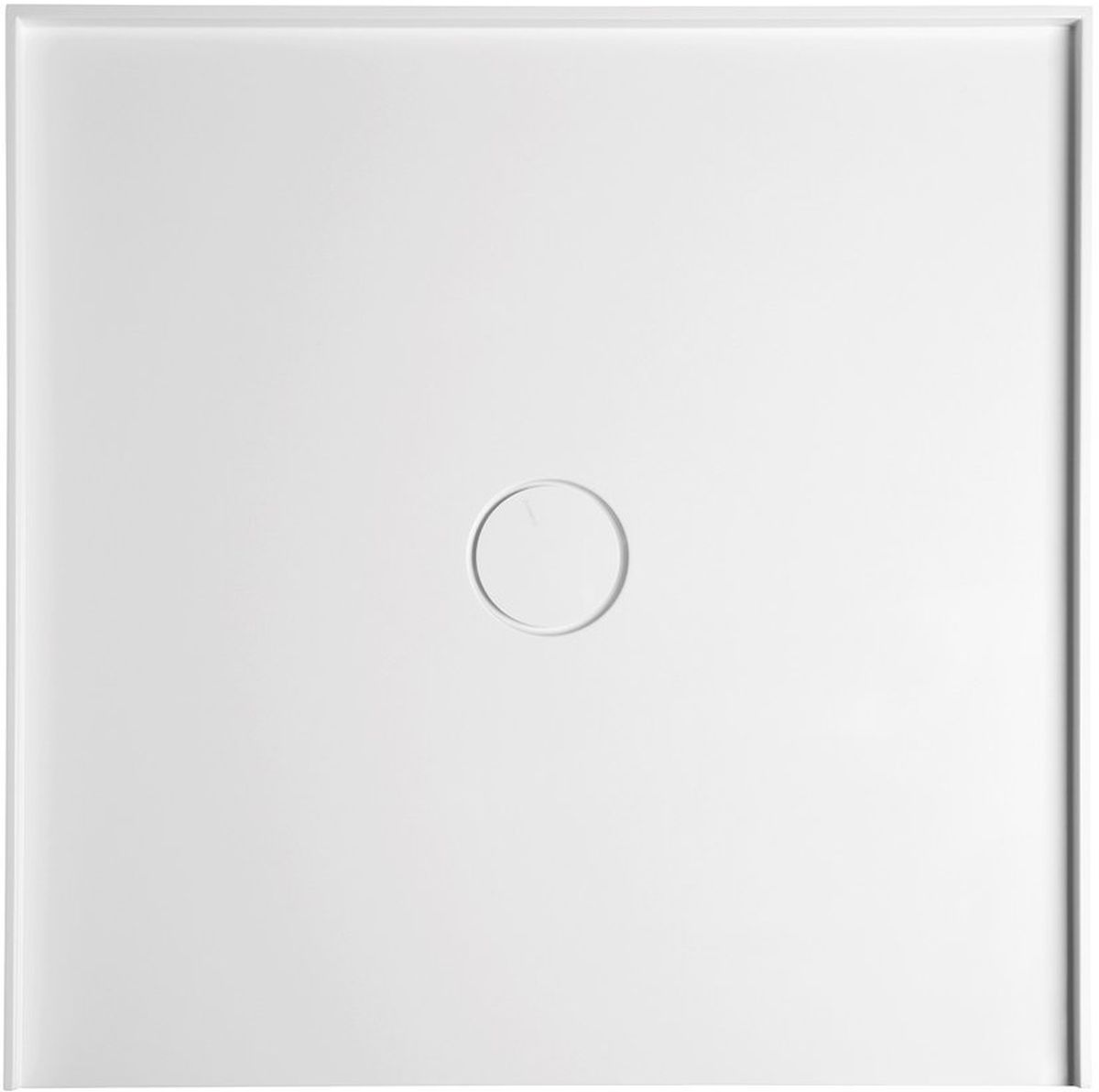 Polysan Mirai brodzik 90x90 cm kwadratowy kompozyt biały 73185