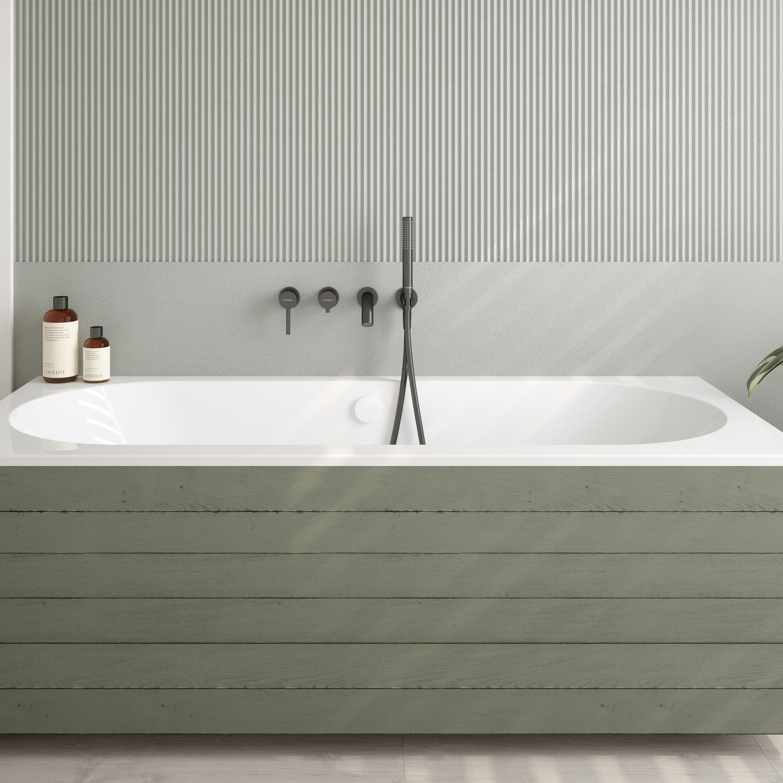 Oltens Lykke wanna 170x75 cm prostokątna akrylowa biała 10013000 - Wysyłka w 24h