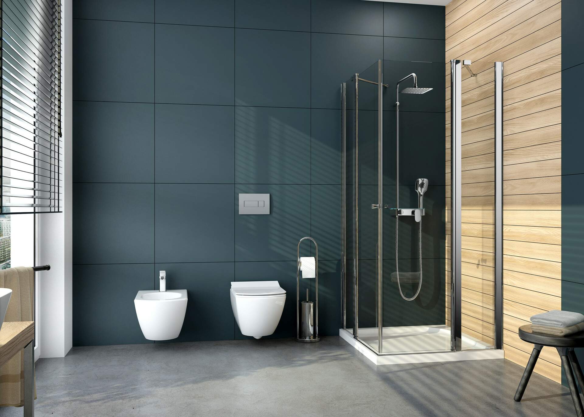 Deante Cubic brodzik 80x80 cm kwadratowy biały KTK042B