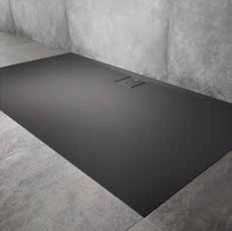 Huppe EasyFlat brodzik 90x90 cm kwadratowy antracyt mat EF0101.128